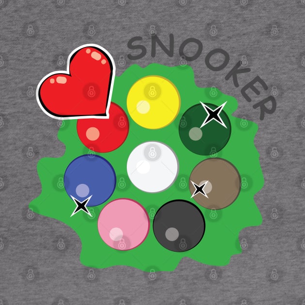 I Love Snooker by DesignWood-Sport